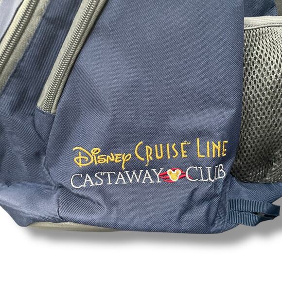 Disney Cruise Line Castaway Club Sling Shoulder Crossbody Backpack Bag Blue - Picture 6 of 13